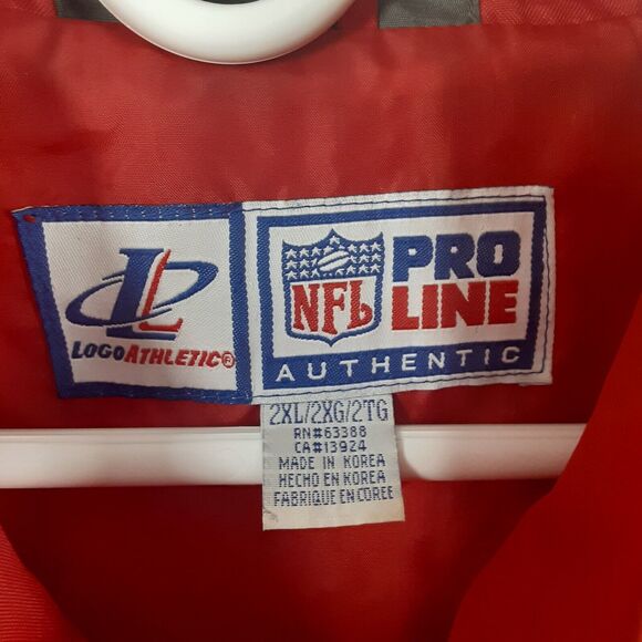 Vtg 90s Tampa Bay Buccaneers Mens 2XL Pro Line Logo Athletics NFL Jacket - Picture 5 of 12